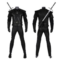 Geralt Costumes The Witcher Cosplay Suit With Vest  